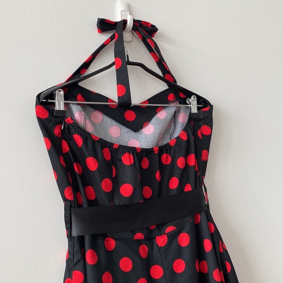 ๐โโฌ Hearts & Roses Polka Dot Swing Dress - Picture 6 of 13